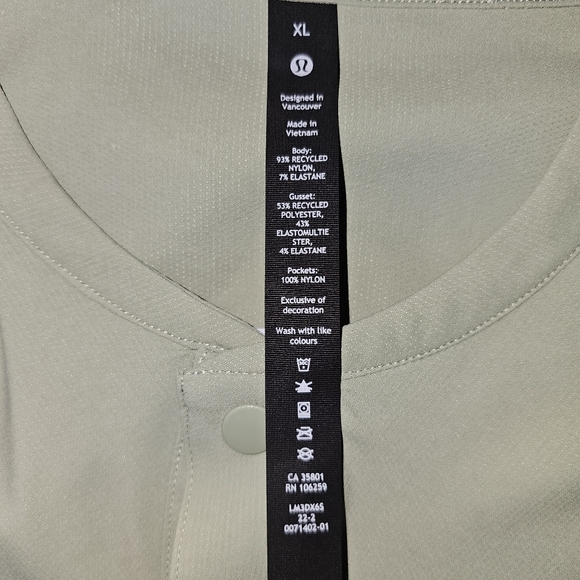 Lululemon Extra Large (XL) Green Men's Shirt - Picture 2 of 10